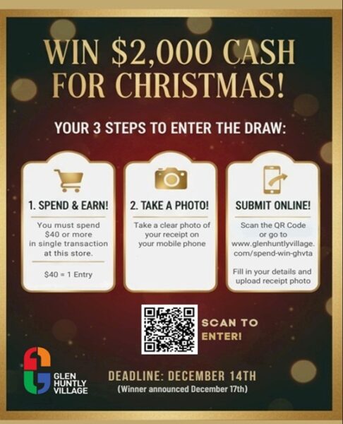Christmas 2025 Glen Huntly - Win $2000 cash for Christmas