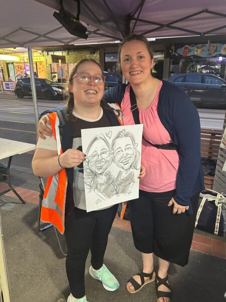 Glen Huntly Food Festival - character drawings